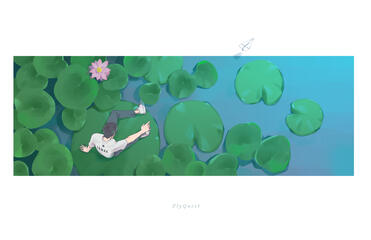 FlyQuest Ignar on lily pads